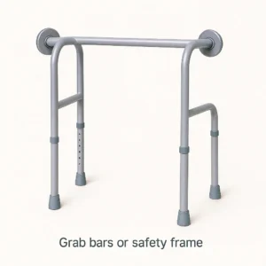 Grab bars or safety frame