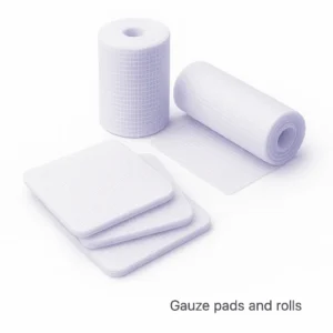 Gauze pads and rolls